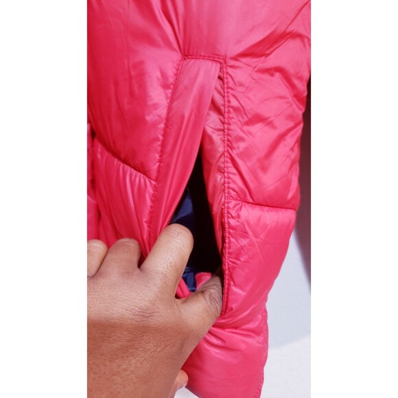 Boys Old Navy FF Puffer Jacket  Rubbie Red Size LG 14-16 - Picture 3 of 9